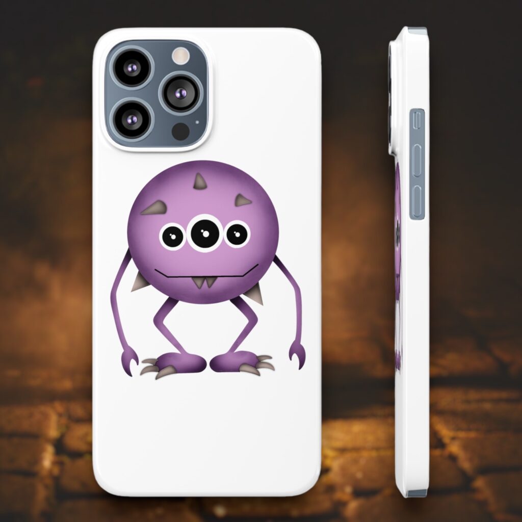 Adorable Colored Monsters on iPhone Cases: A Fun and Unique Accessory